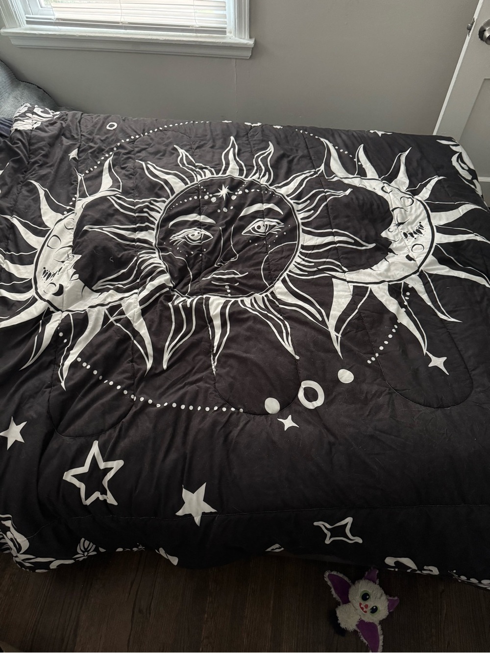 Black Sun & Moon Comforter - Home Bedding